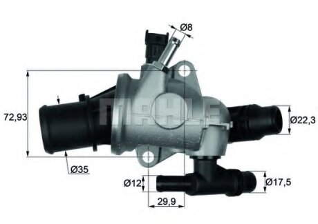 Термостат MAHLE / KNECHT TI 152 88