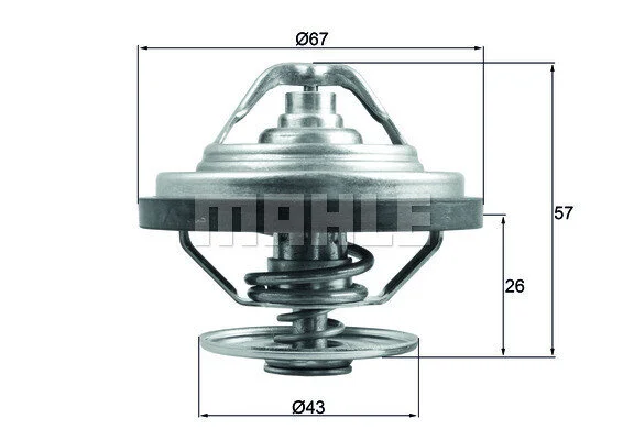 Термостат, охолоджувальна рідина MAHLE / KNECHT TX 158 79 (фото 1)