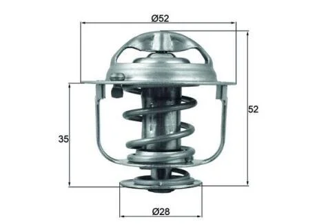 Термостат MAHLE / KNECHT TX 165 88 D