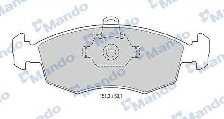 Гальмівні колодки до дисків MANDO MBF015166