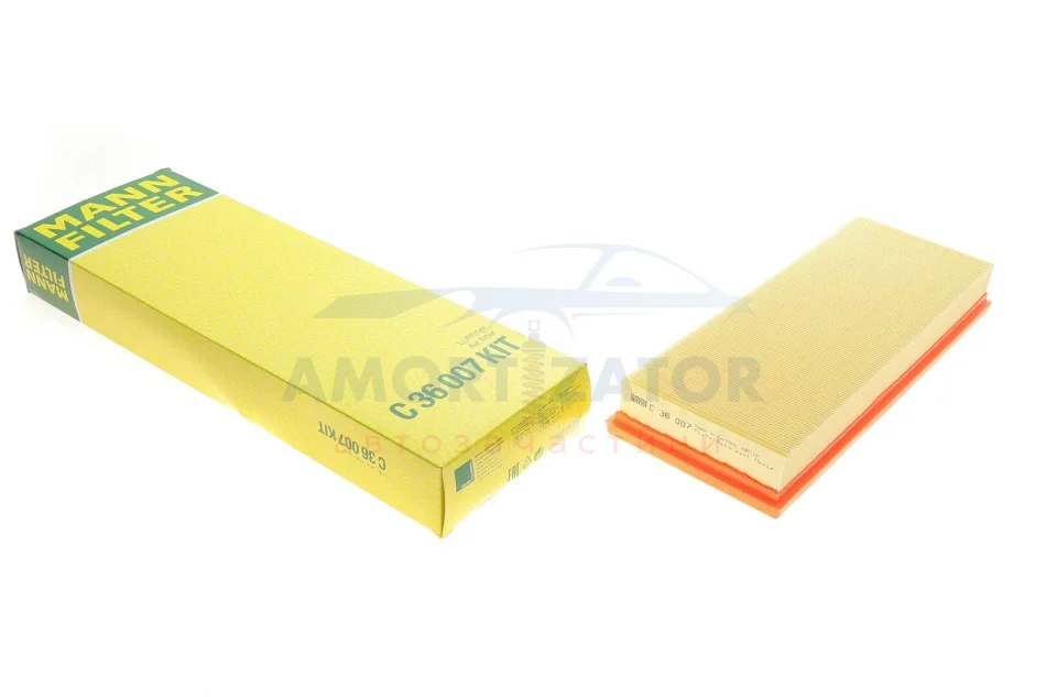 Фільтр повітряний (к-кт) -FILTER MANN C 36 007 KIT (фото 1)