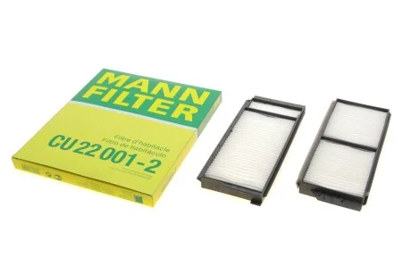 Фільтр салону (к-кт) -FILTER CU 22 001-2 MANN CU 22 0012