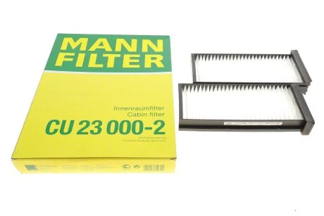 Фільтр салону (к-кт) -FILTER CU 23 000-2 MANN CU 23 0002