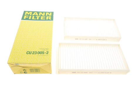 Фільтр салону (к-кт) -FILTER MANN CU 23 005-2