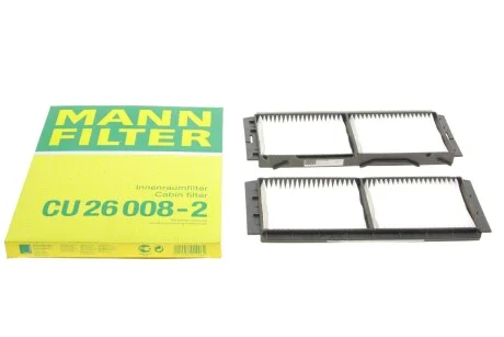 Фільтр салону (к-кт) -FILTER CU 26 008-2 MANN CU 26 0082