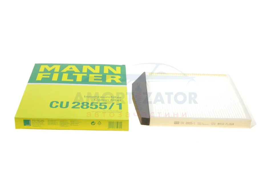 Фільтр салону -FILTER MANN CU 2855/1 (фото 1)