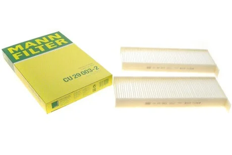 Фільтр салону (к-кт) -FILTER CU 29 003-2 MANN CU 29 0032