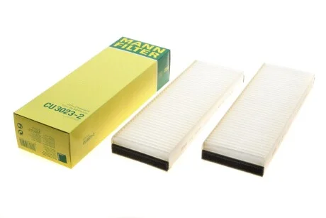 Фільтр салону (к-кт) -FILTER CU 3023-2 MANN CU 30232
