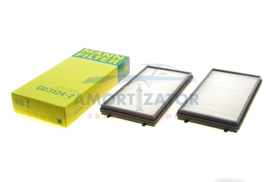 Фільтр салону (к-кт) -FILTER CU 3124-2 MANN CU 31242 (фото 1)