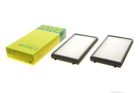 Фільтр салону (к-кт) -FILTER CU 3124-2 MANN CU 31242