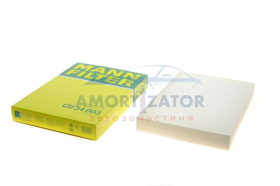 Фільтр салону -FILTER MANN CU 34 003 (фото 1)