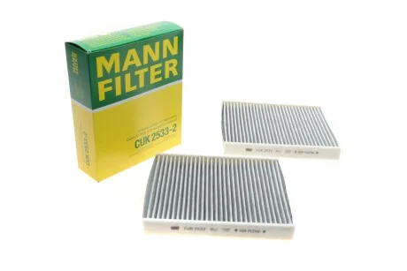 Фільтр салону (к-кт) -FILTER CUK 2533-2 MANN CUK 25332