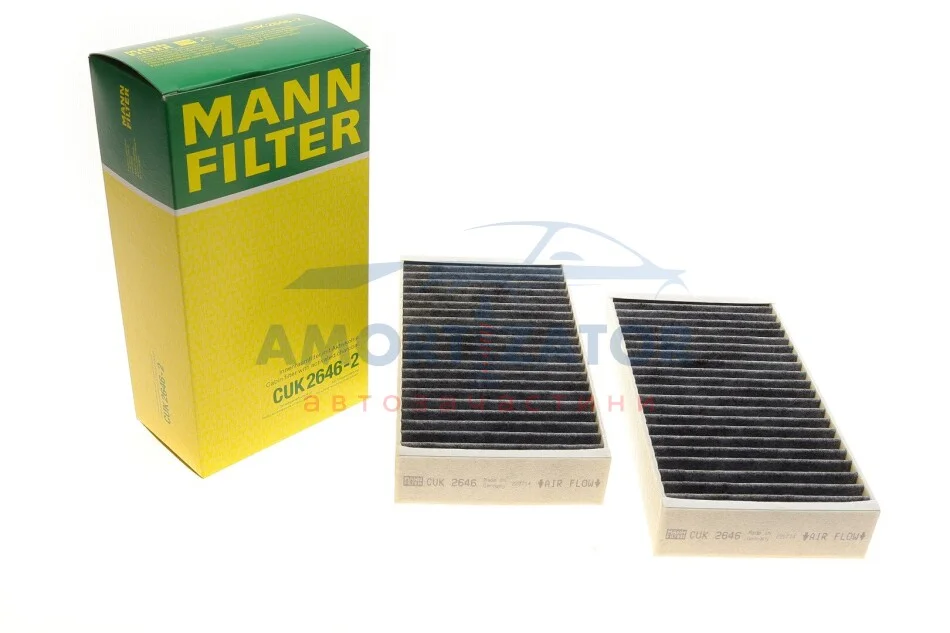 Фільтр салону (к-кт) -FILTER CUK 2646-2 MANN CUK 26462 (фото 1)