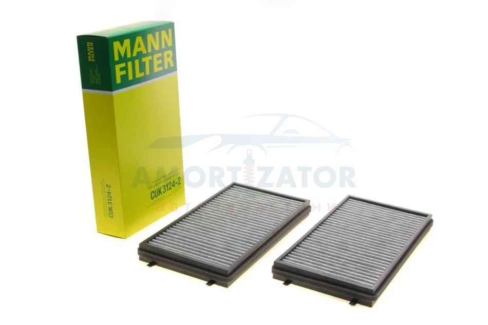 Фільтр салону (к-кт) -FILTER CUK 3124-2 MANN CUK 31242 (фото 1)