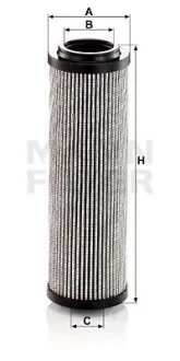 Гідравлічний фільтр (фільтр вставка) AMMANN AP 240 JCB 8025 CTS, 8025 ZTS, 8030 ZTS, 8035 ZTS, 8045 ZTS, 8050 ZTS, 8055 RTS, 8055 ZTS, 8065 RTS MANN HD7005