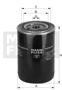 Фільтр оливний Industrie MANN W11102/16(8) (фото 1)