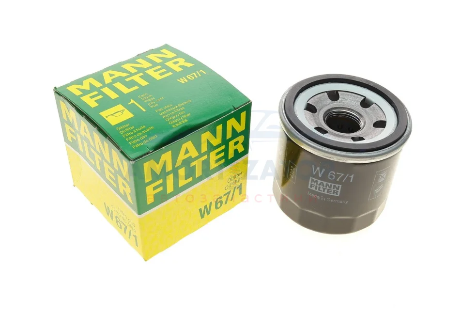 Фільтр масляний -FILTER MANN W 67/1 (фото 1)