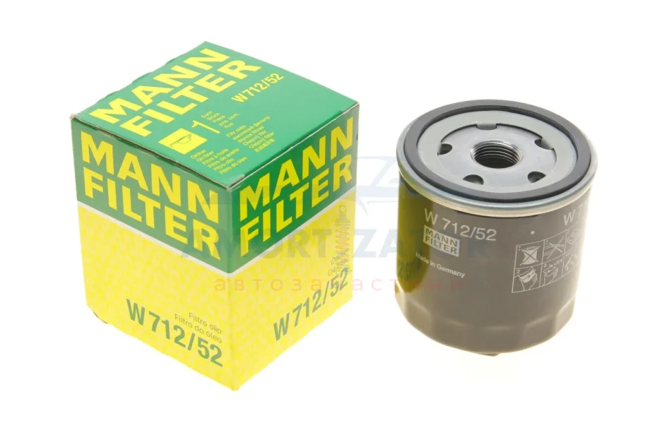 Фільтр масляний -FILTER MANN W 712/52 (фото 1)