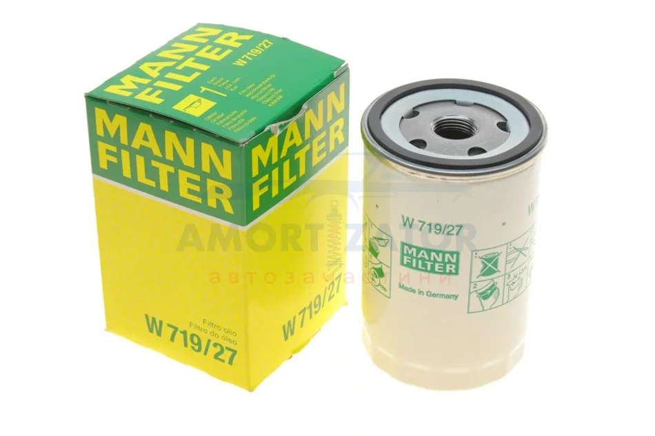 Фільтр масляний -FILTER MANN W 719/27 (фото 1)