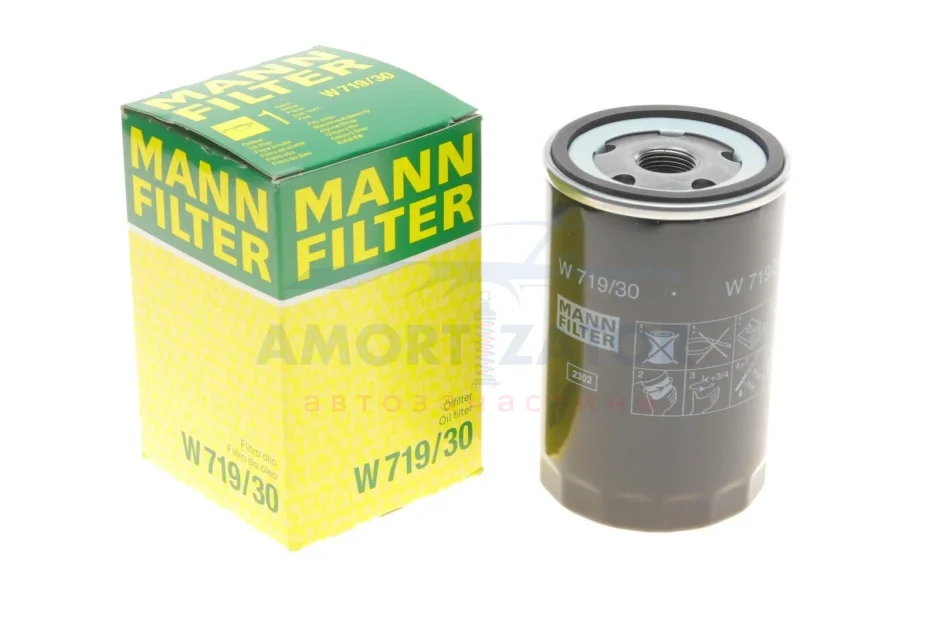 Фільтр масляний -FILTER MANN W 719/30 (фото 1)