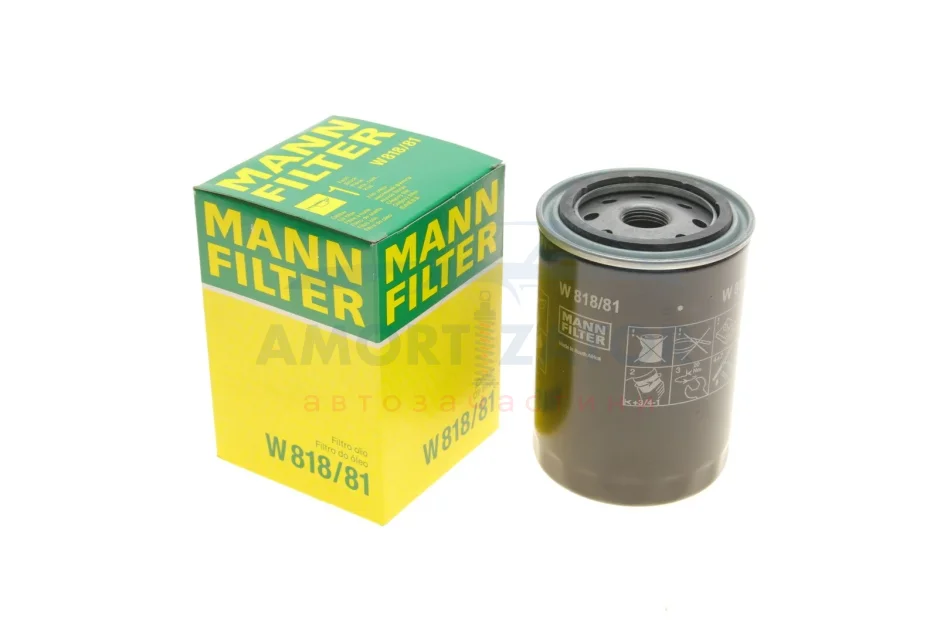 Фільтр масляний -FILTER MANN W 818/81 (фото 1)