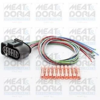 MEATDORIA AUDI Комплект для ремонту кабелів основної фари A3 (8L1) 1.6 96-03, SEAT ALTEA (5P1) 1.9 TDI 09-, SKODA FABIA I (6Y2) 1.4 TDI 05-08, VW BORA I (1J2) 1.6 00-05 MEAT&DORIA 25311