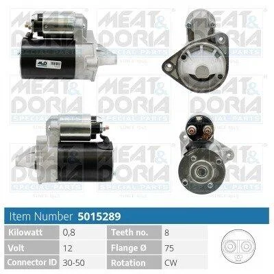 MEATDORIA DAEWOO стартер MATIZ 0.8 MEAT&DORIA 5015289 (фото 1)