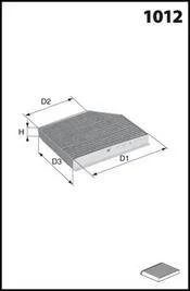 Фільтр салону MECAFILTER EKR7331