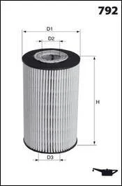 Фільтр оливи MECAFILTER ELH4459