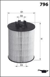 Фільтр оливи MECAFILTER ELH4470