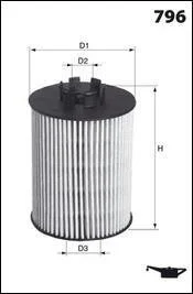 Фільтр оливи MECAFILTER ELH4470