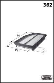 Фільтр повітря MECAFILTER ELP9390