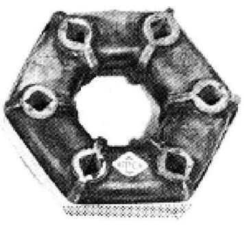 (з мет.обод) 145mm Муфта еласт. Ford Sierra,Scorpio METALCAUCHO 00509