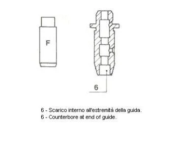 Направляюча клапана EX NISSAN CD17/CD20 48X7X11.03 (вир-во Metelli) METELLI 012583