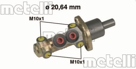 Циліндр гальмівний (головний) METELLI 05-0207