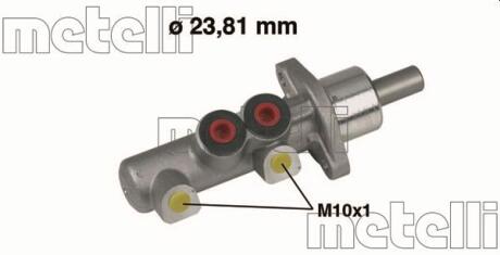 Циліндр гідравлічний гальмівний METELLI 05-0259