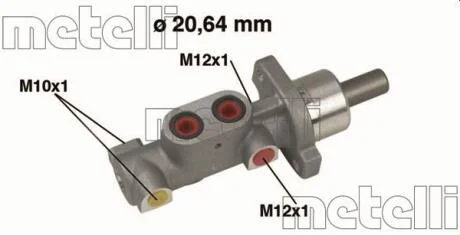 Циліндр гідравлічний гальмівний METELLI 050363