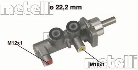 Циліндр гідравлічний гальмівний METELLI 050380