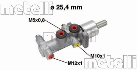 Циліндр гальмівний (головний) METELLI 05-0554