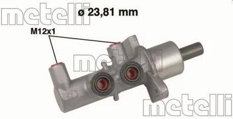 Циліндр гідравлічний гальмівний METELLI 050567