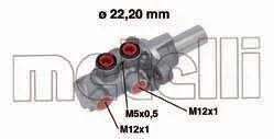 Циліндр гальмівний головний METELLI 050686