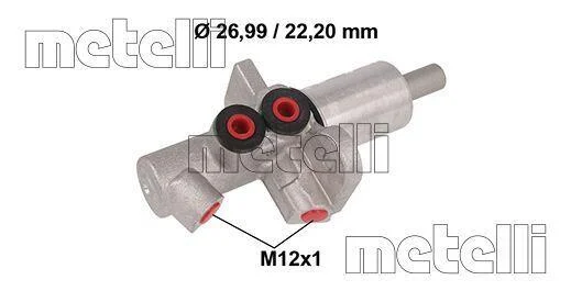 Головний гальмівний циліндр METELLI 050877 (фото 1)