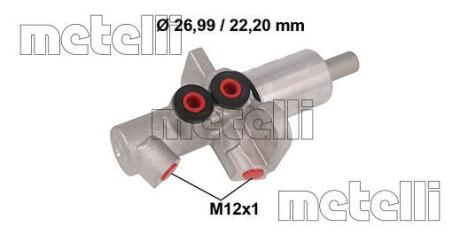 Головний гальмівний циліндр METELLI 05-0877