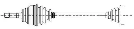 Піввісь METELLI 171265