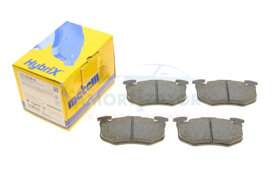 Комплект гальмівних колодок (дискових) 22-0038-0 METELLI 2200380 (фото 1)