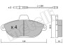 Комплект гальмівних колодок (дискових) METELLI 22-0105-0 (фото 9)