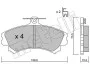 Комплект гальмівних колодок (дискових) 22-0216-0 METELLI 2202160 (фото 2)