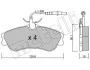 Комплект гальмівних колодок (дискових) 22-0217-0 METELLI 2202170 (фото 2)