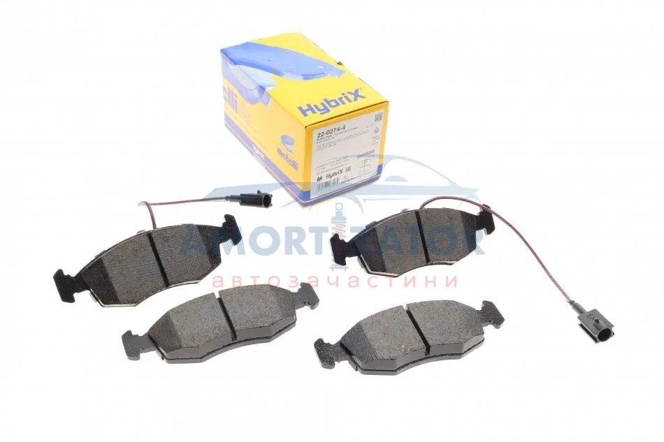 Комплект гальмівних колодок (дискових) 22-0274-4 METELLI 2202744 (фото 1)