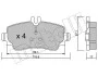 Комплект гальмівних колодок (дискових) 22-0310-0 METELLI 2203100 (фото 2)